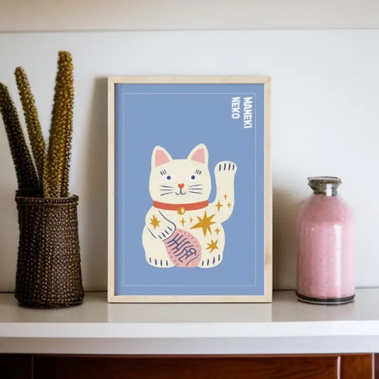 Affiche Chat Porte-Bonheur