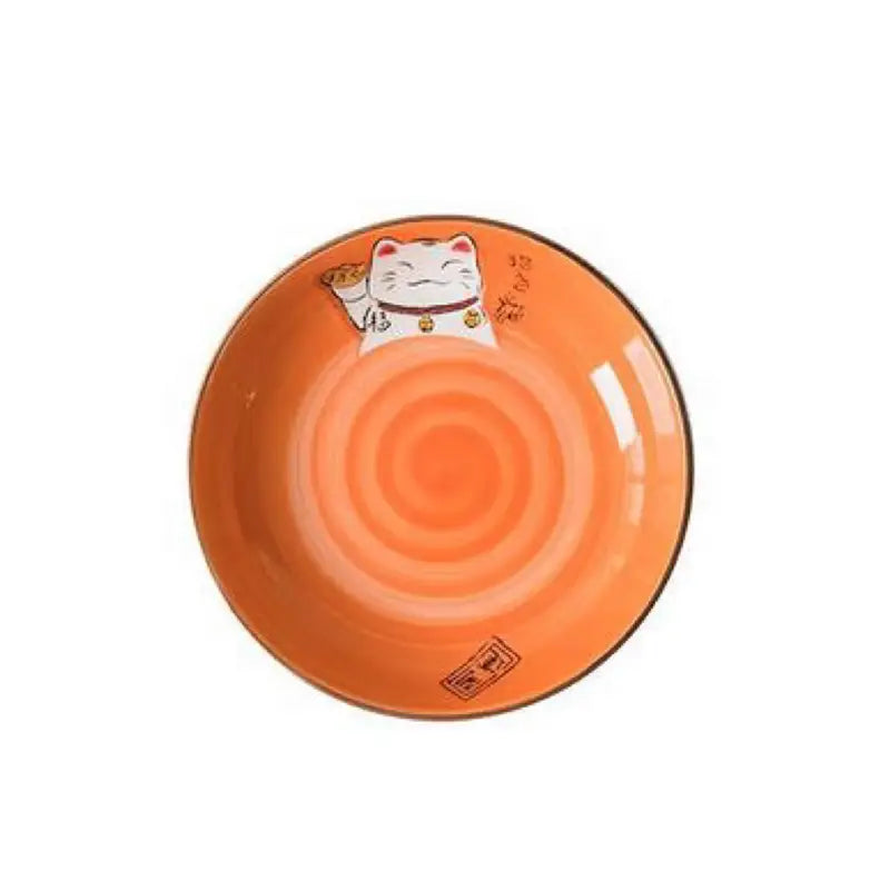 Assiette Chat Porte-Bonheur