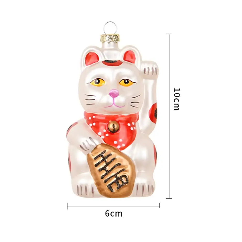 Boule de Noël Chat Chanceux