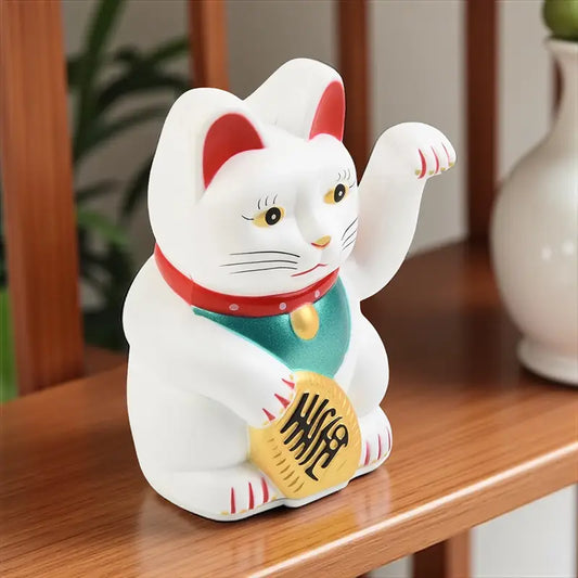 Chat Maneki Neko Blanc