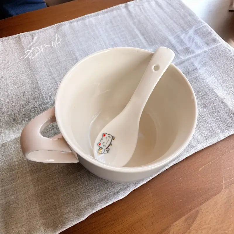 Cuillère à Soupe Chat Porte-Bonheur