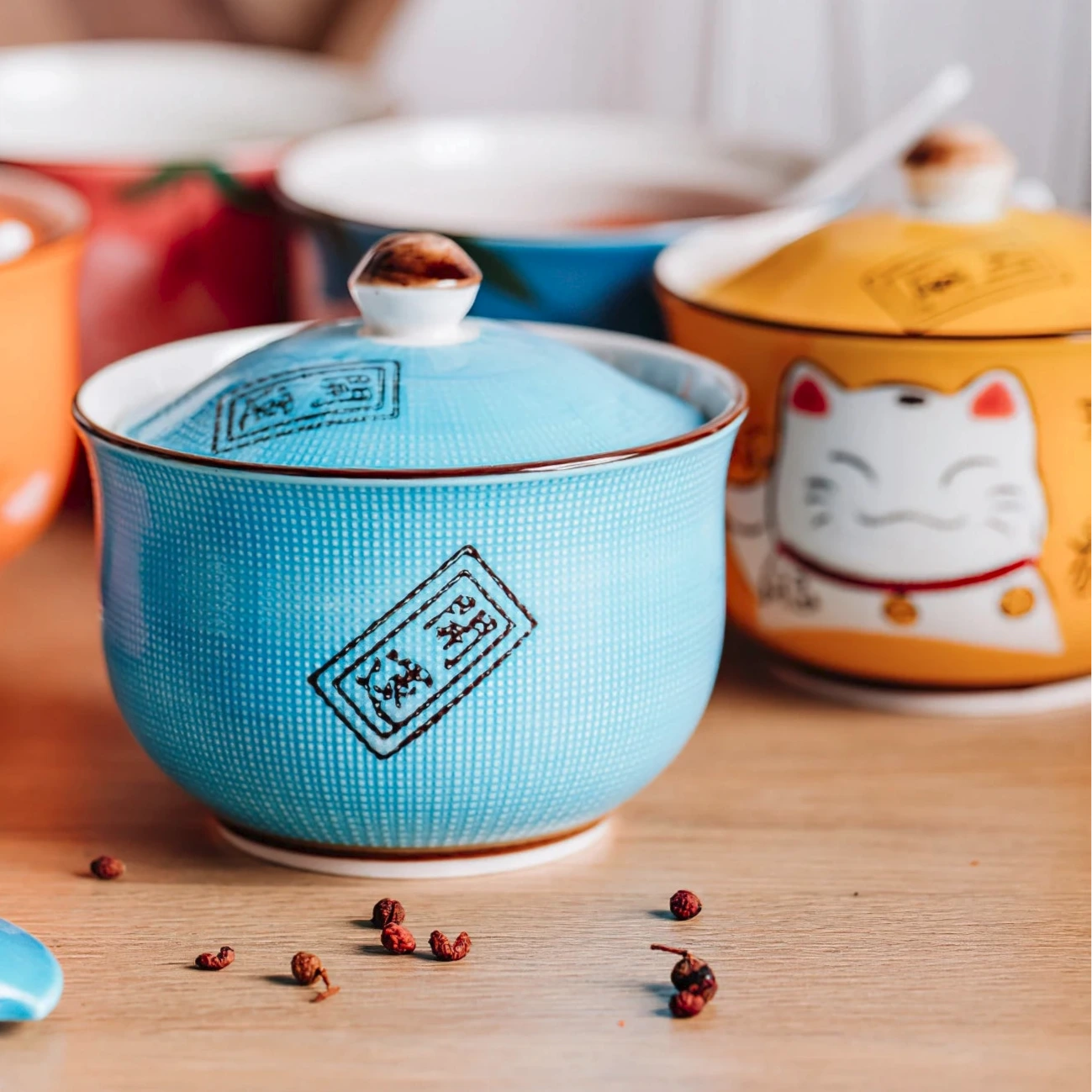 Pot à Epices Chat Chanceux