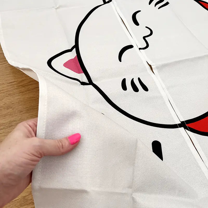 Noren Japonais Chat Chanceux