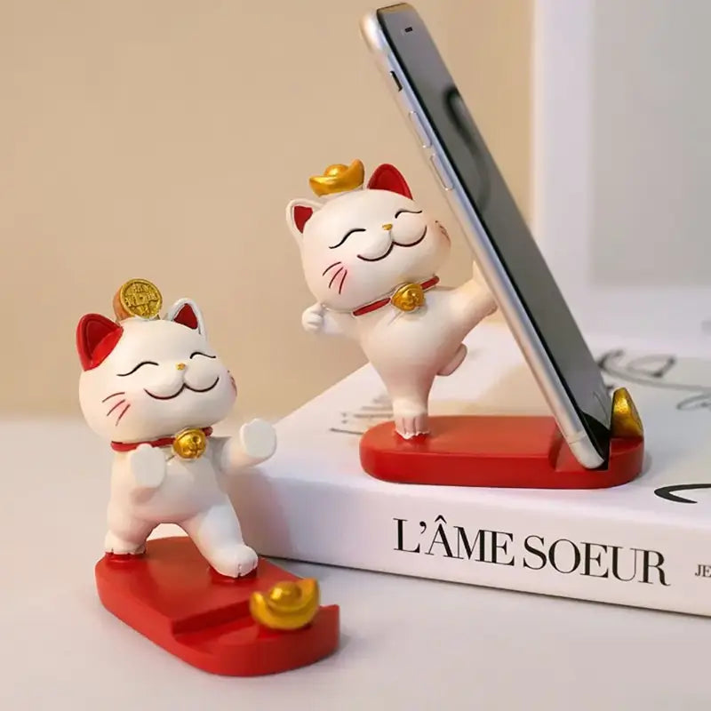 Support Téléphone Chat Chanceux