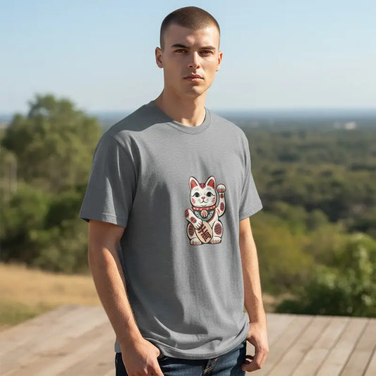 T-Shirt Chat Chanceux Traditionnel