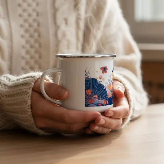 Tasse Maneki Neko en Email