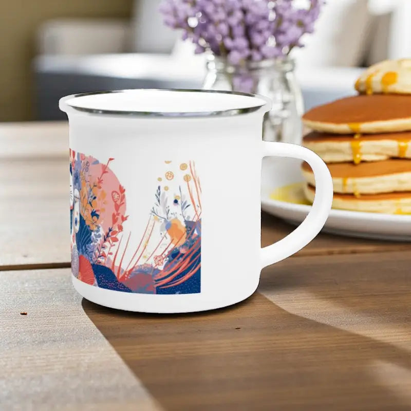 Tasse Maneki Neko en Email