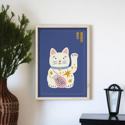 Affiche Chat Porte-Bonheur