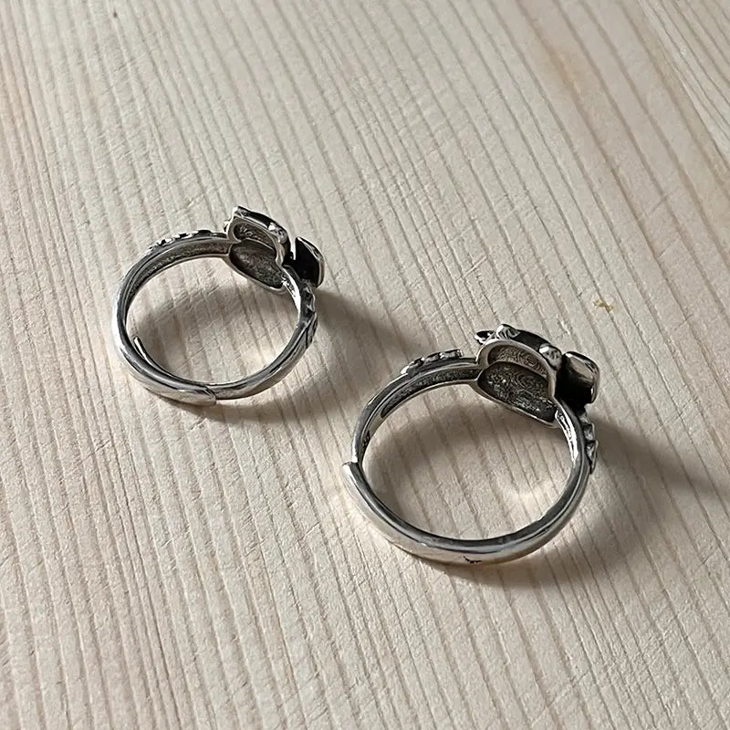 Bague Chat Chanceux en Argent