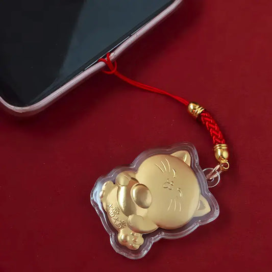 Bijou de Téléphone Chat Chanceux