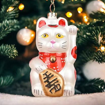 Boule de Noël Chat Chanceux