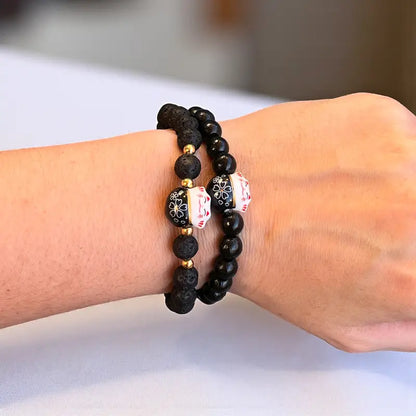 Bracelet Maneki Neko Noir