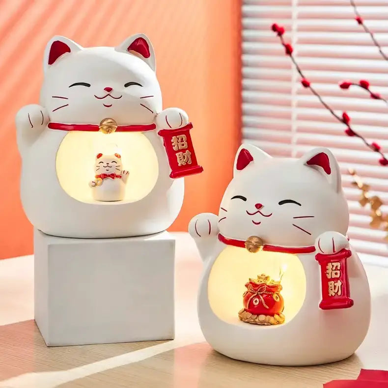 Chat Chanceux Lumineux