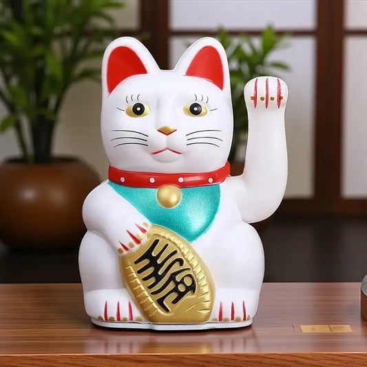 Chat Maneki Neko Blanc