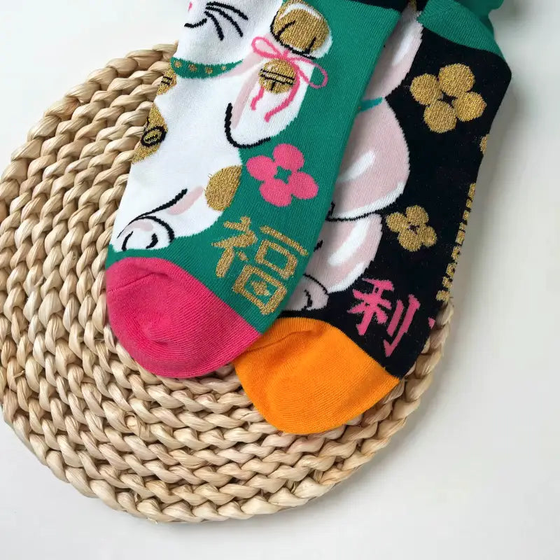 Chaussettes Chat Chanceux Dépareillées