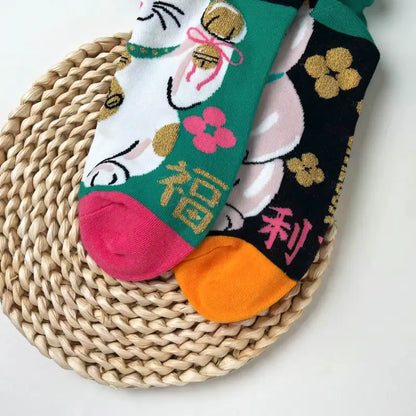 Chaussettes Chat Chanceux Dépareillées