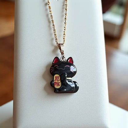 Collier Chat Porte-Bonheur