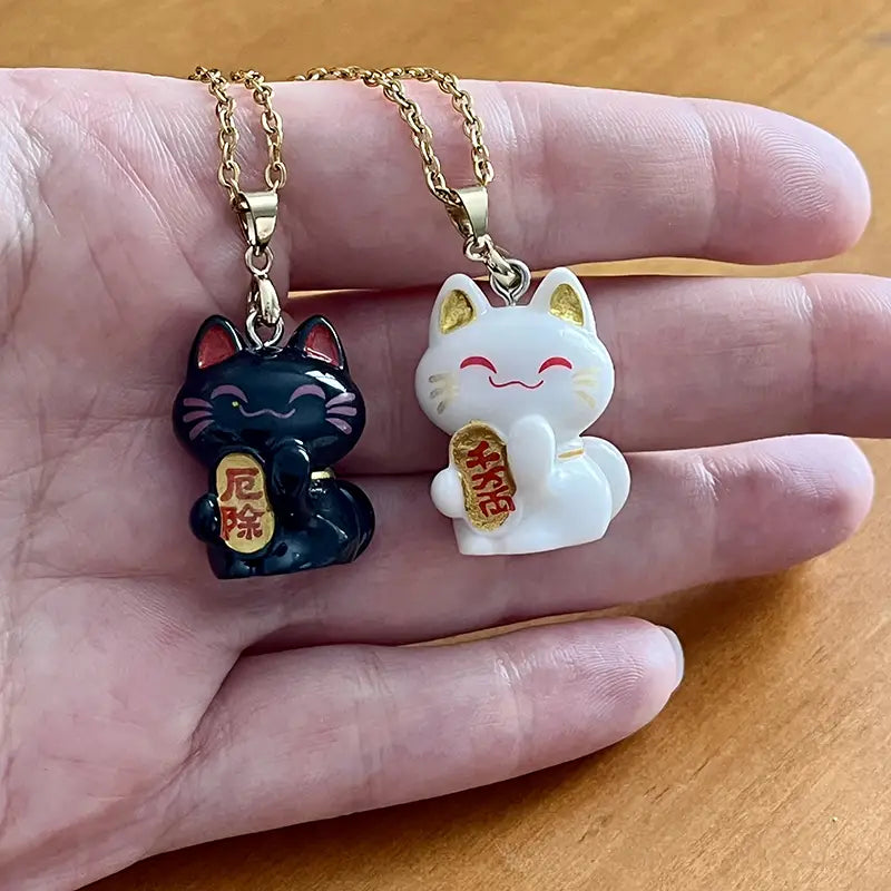 Collier Chat Porte-Bonheur