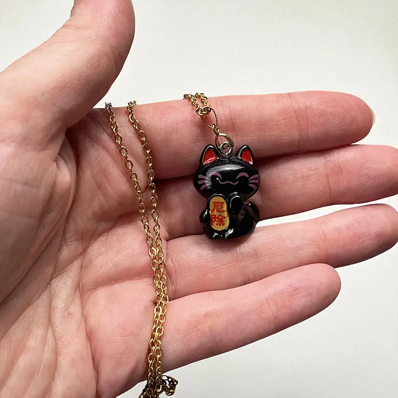 Collier Chat Porte-Bonheur