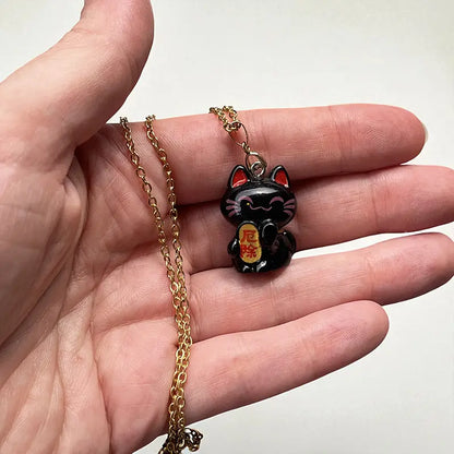 Collier Chat Porte-Bonheur