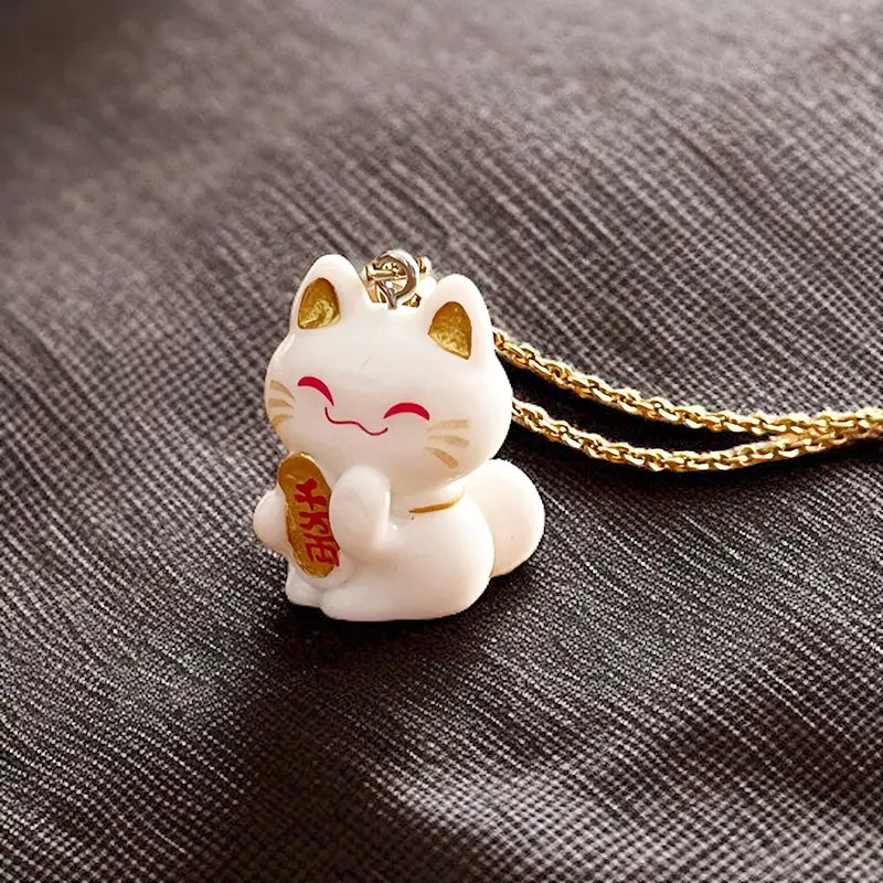 Collier Chat Porte-Bonheur