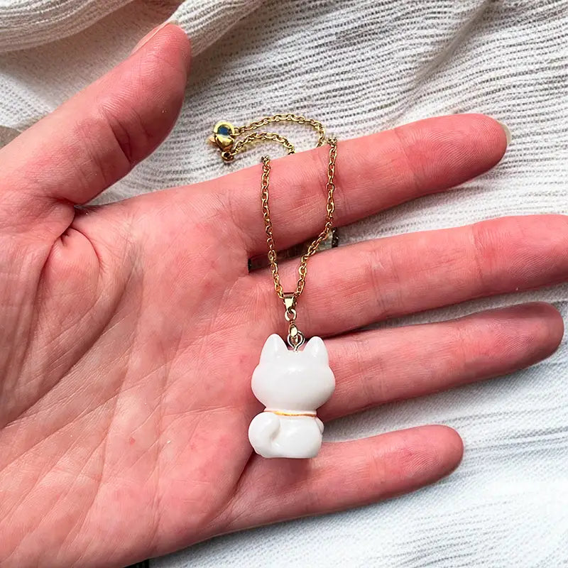 Collier Chat Porte-Bonheur