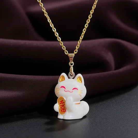 Collier Chat Porte-Bonheur