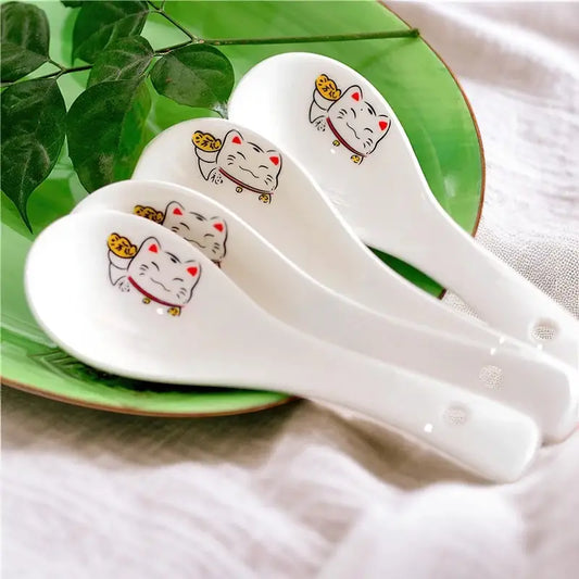 Cuillère à Soupe Chat Porte-Bonheur