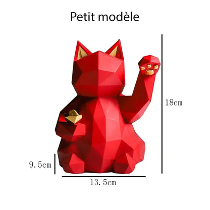 Figurine Maneki Neko Géométrique