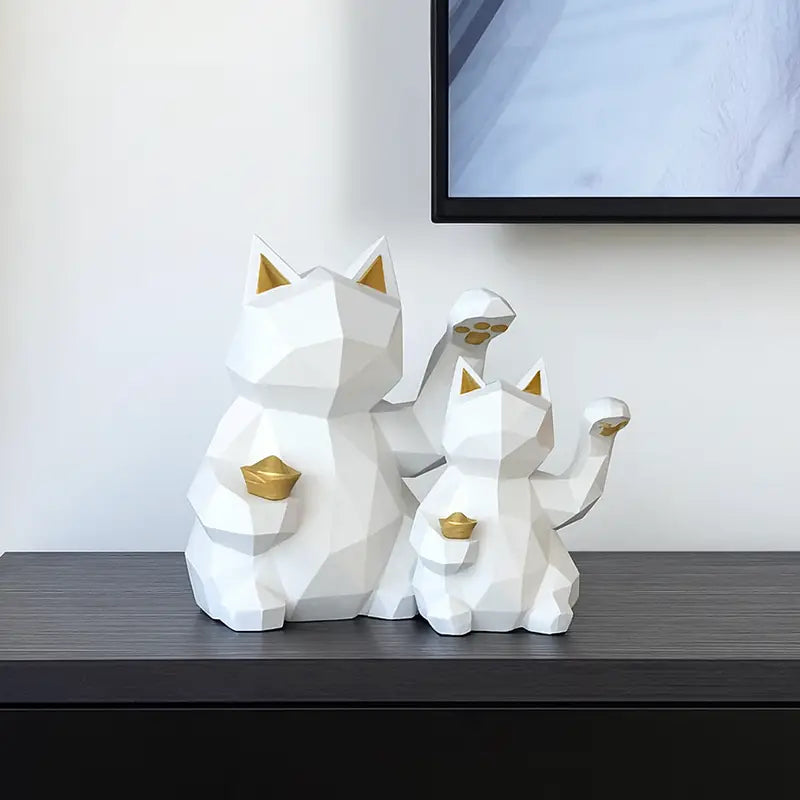 Figurine Maneki Neko Géométrique