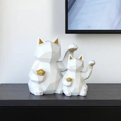Figurine Maneki Neko Géométrique