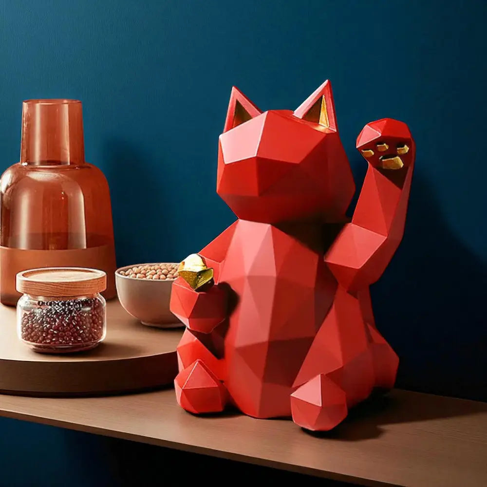 Figurine Maneki Neko Géométrique