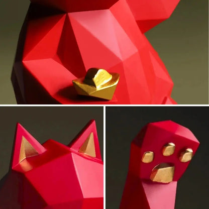 Figurine Maneki Neko Géométrique