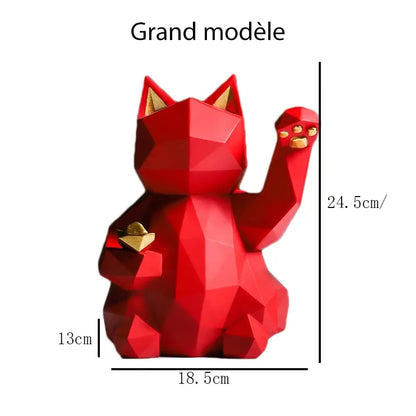 Figurine Maneki Neko Géométrique