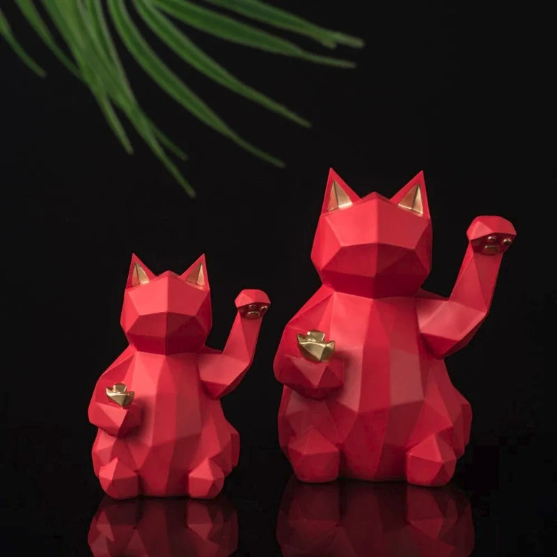 Figurine Maneki Neko Géométrique