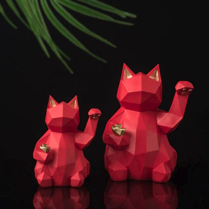 Figurine Maneki Neko Géométrique
