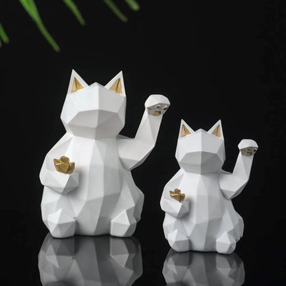 Figurine Maneki Neko Géométrique