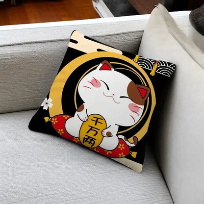 Housse Coussin Maneki Neko