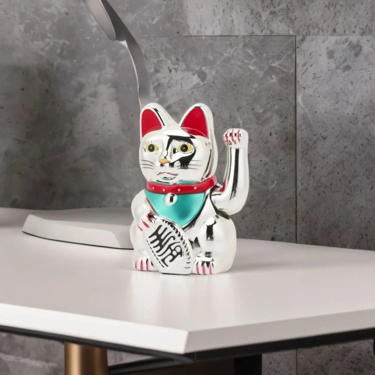 Maneki Neko Argent