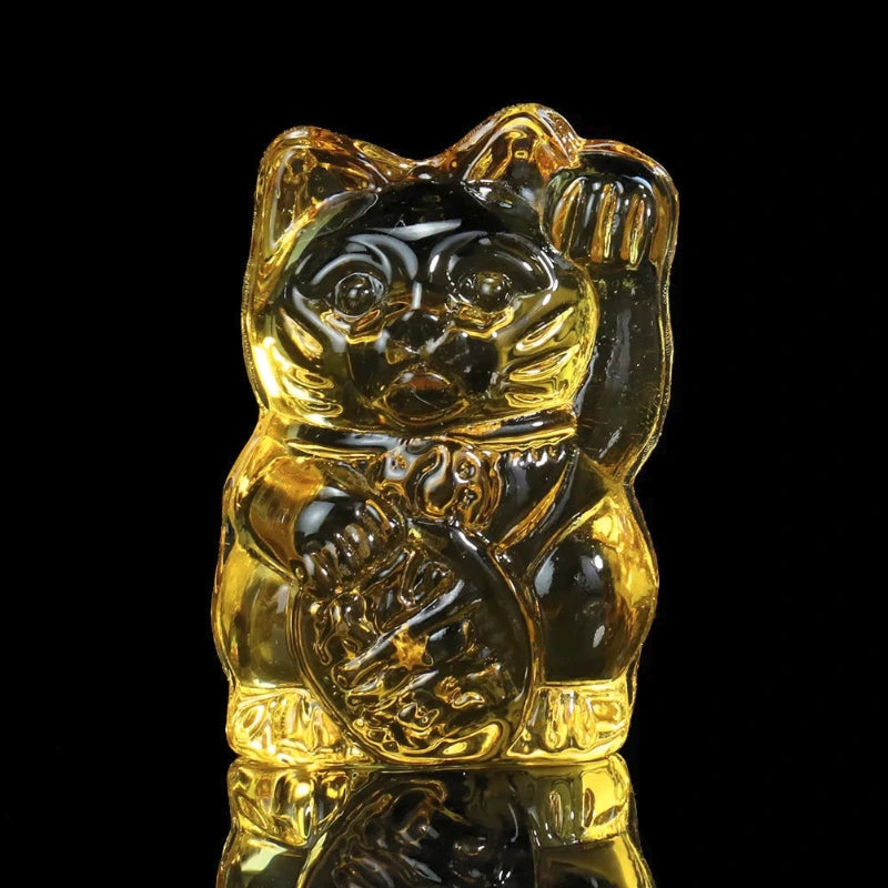 Maneki Neko Transparent en Verre