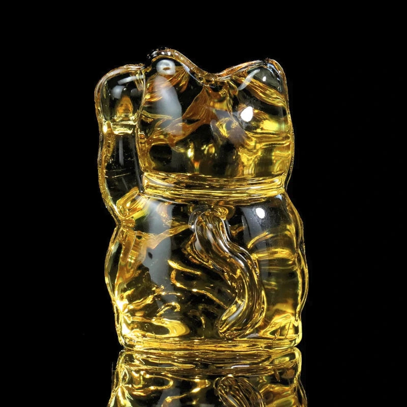 Maneki Neko Transparent en Verre
