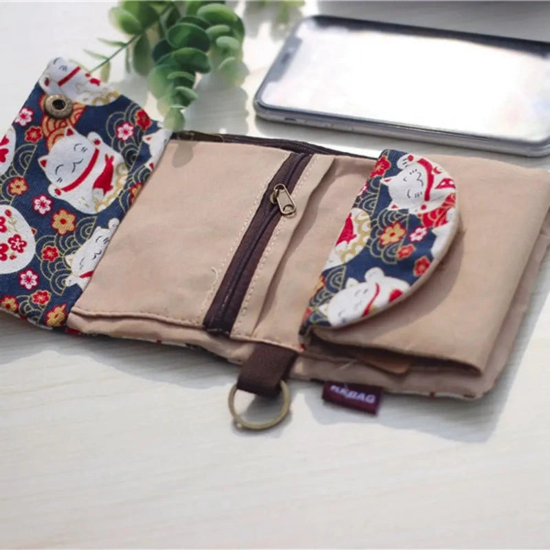 Pochette Portefeuille Maneki Neko