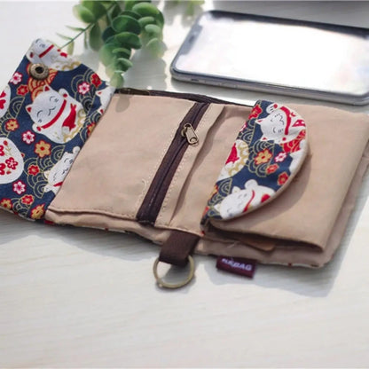 Pochette Portefeuille Maneki Neko