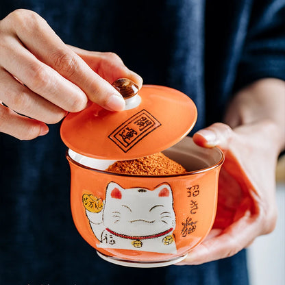 Pot à Epices Chat Chanceux