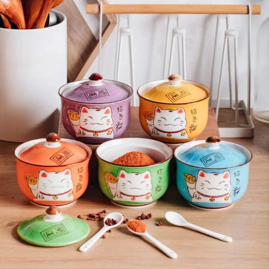 Pot à Epices Chat Chanceux