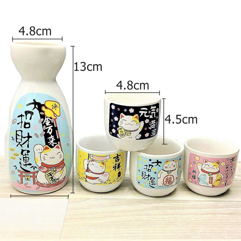 Service à Sake Chat Chanceux