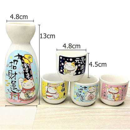 Service à Sake Chat Chanceux