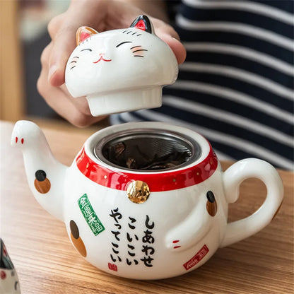 Service à Thé Chat Chanceux