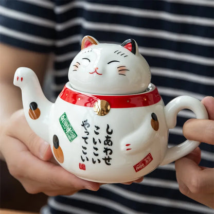 Service à Thé Chat Chanceux