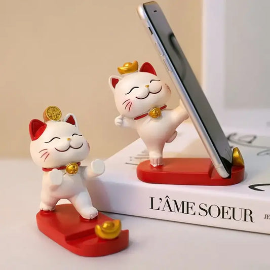 Support Téléphone Chat Chanceux